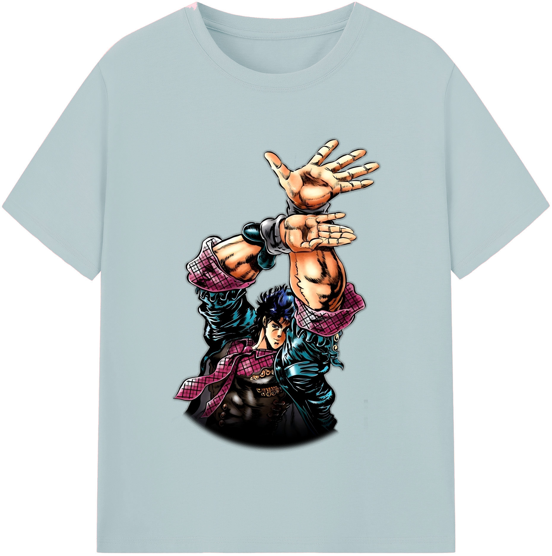 （画像用） ジョジョの奇妙な冒険 /ジョナサン?ジョースター JoJo's Bizarre Adventure Jonathan Joestar 綿100％半袖Tシャツ（フロントプリント）